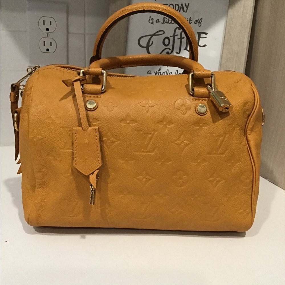 Louis Vuitton Serrano  empriente leather monogram bandolier